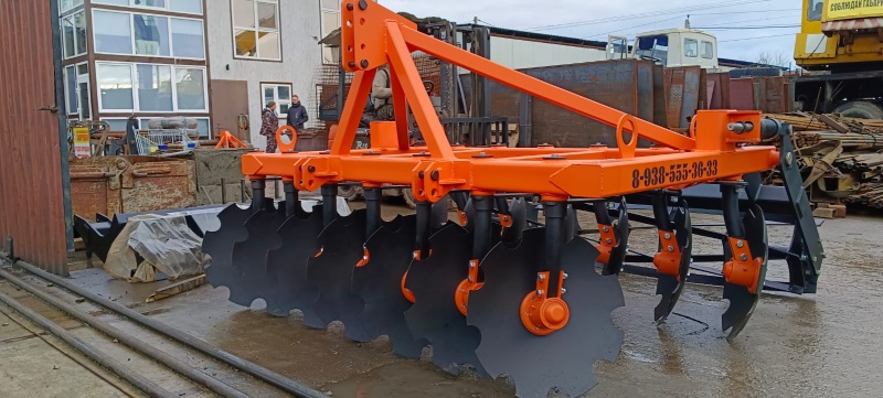 Борона дисковая навесная БДН 2,4х2Н с амортизаторами катка, 14 рабочих органов купить в Нальчике – «БДН-АгроКубань», 3